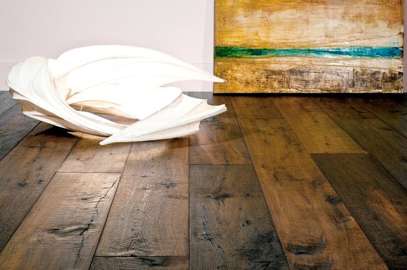 European oak hardwood flooring has a different look than American red oak and American white oak.