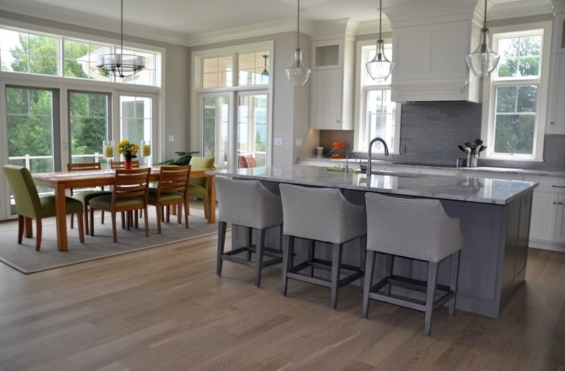 Hardwood floors are a perfect fit for the relaxed beach house look.