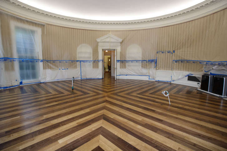 white house renovation color