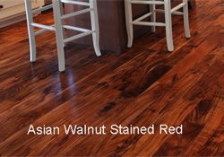 Asian Walnut Stained Red
