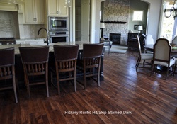 Hickory Rustic Hit/Skip Stained Dark
