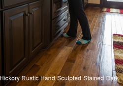 Hickory Rustic Hand Sculpted Stained Dark